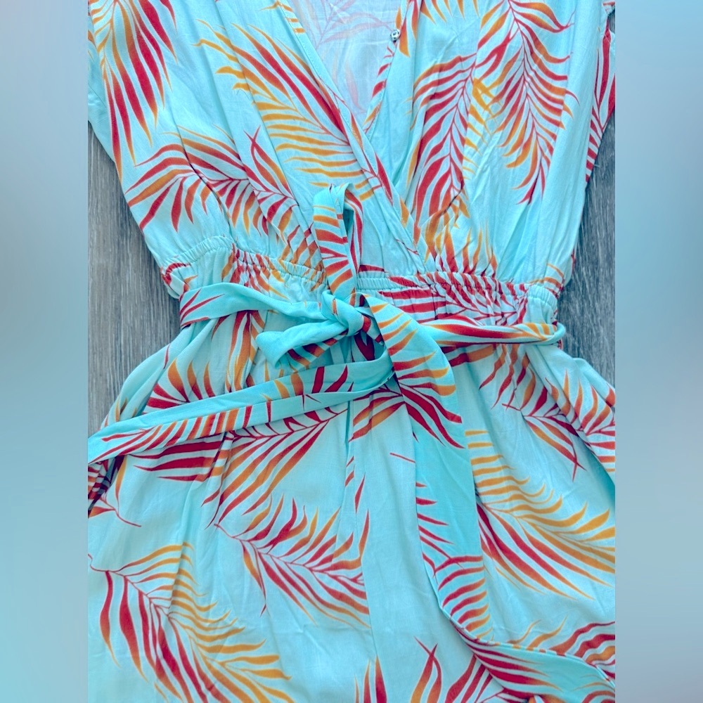 NWOT Striped Short Sleeve Romper (Shorts) - Picture 8 of 16